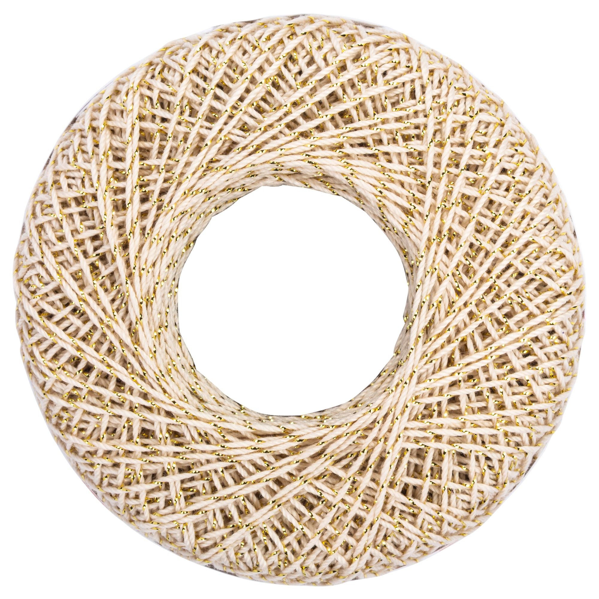 Aunt Lydia's Metallic Crochet Thread Size 10-Natural & Gold, 1 count -  Harris Teeter