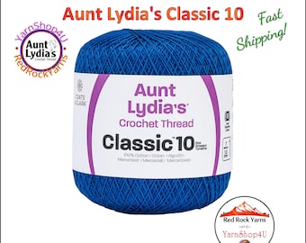 DARK ROYAL - Aunt Lydia's Classic 10 Crochet Thread. 350yds. Item #154-0487