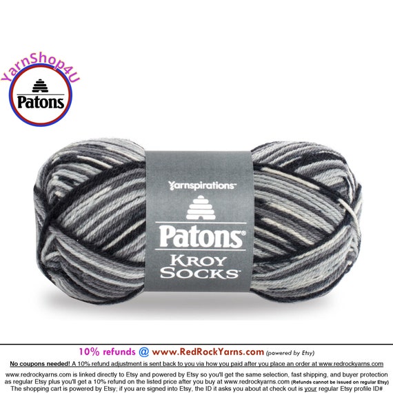 SLATE JACQUARD Patons Kroy Socks Yarn is 1.75oz 166yds Super Fine Weight 1  Sock Yarn. A Blend of 75/25% Wool/nylon 50g 152m -  Sweden