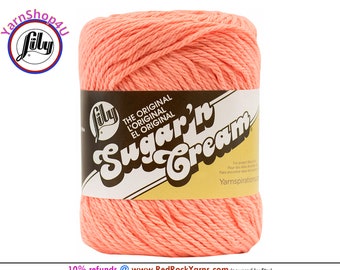 TEA ROSE - 2.5oz | 120yd The Original Lily Sugar N Cream 100% Cotton Yarn (2.5 ounce / 120 yards)