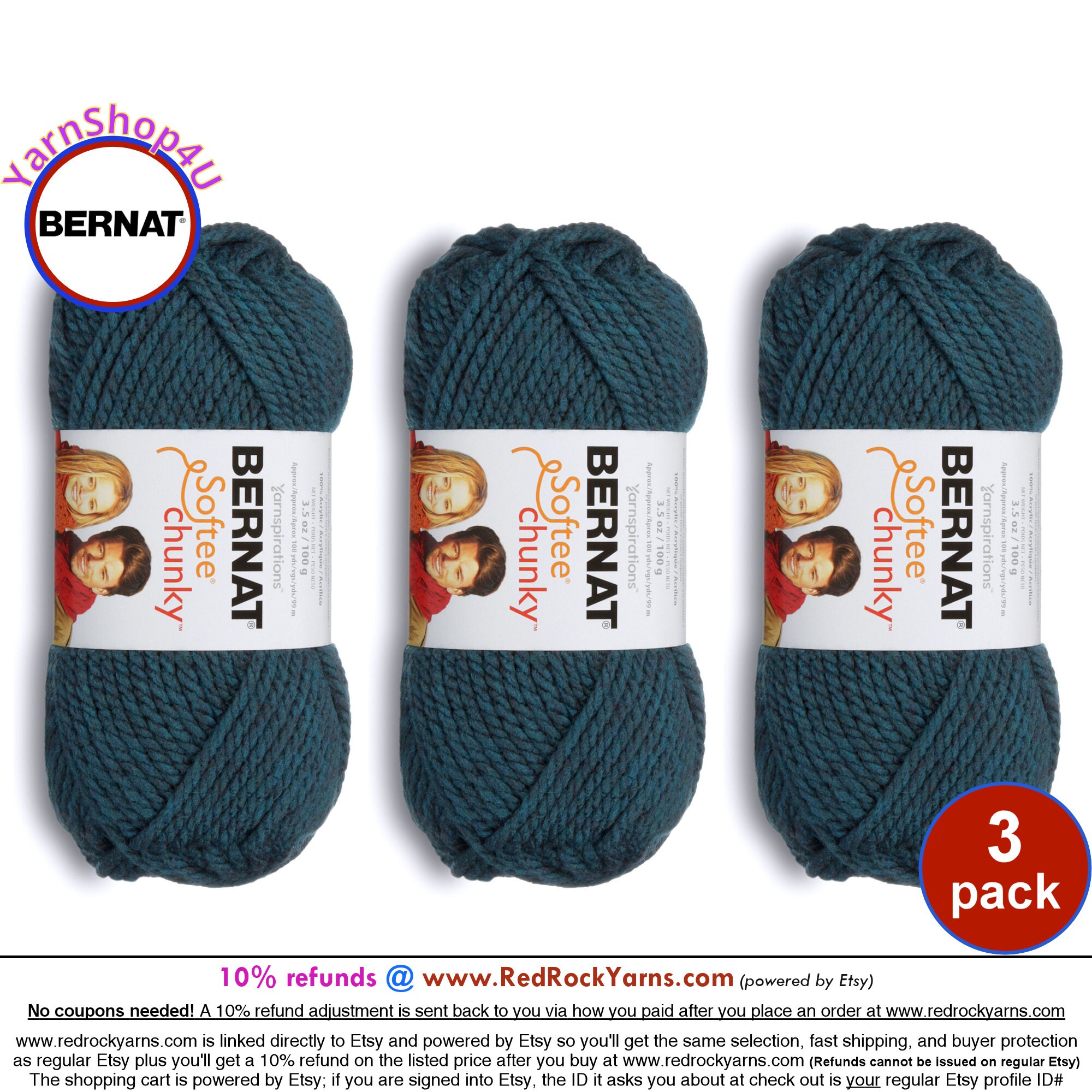 Bernat softee chunky teal hotsell