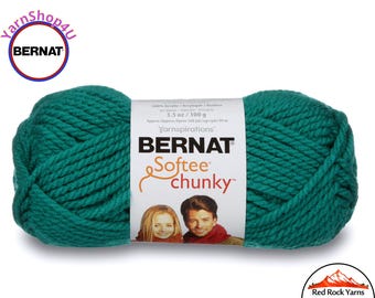 EMERALD Bernat Softee Chunky Yarn Super Bulky Yarn. 3.5oz | 108yds | 100% Acrylic Yarn. Item 16112828200