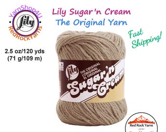 JUTE - 2.5oz | 120yd The Original Lily Sugar N Cream 100% Cotton Yarn (2.5 ounce / 120 yards)