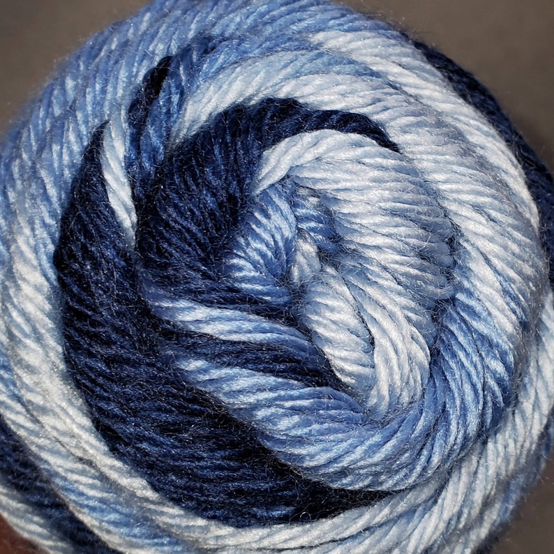 Caron Simply Soft Ombres Yarn, Saturday Blue Jeans Ombre