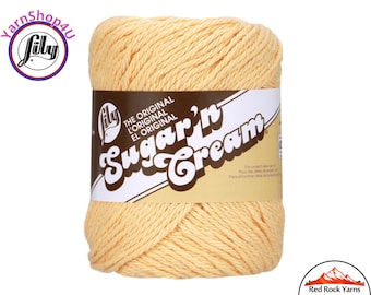 COUNTRY YELLOW - 2.5oz | 120yd The Original Lily Sugar N Cream 100% Cotton Yarn (2.5 ounce / 120 yards)