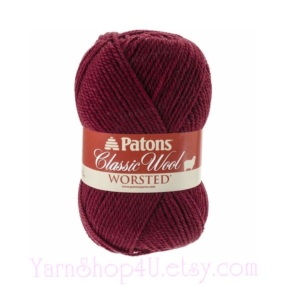 burgundy wool yarn