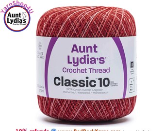 BOWL OF CHERRIES - Aunt Lydia's Classic 10 Crochet Thread. 300yds. Item #154-0823