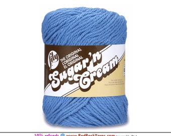 BLUEBERRY - 2.5oz | 120yd The Original Lily Sugar N Cream 100% Cotton Yarn (2.5 ounce / 120 yards)