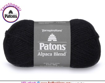 BLUEPRINT - Patons Alpaca Blend. Dark Blue, bulky weight roving yarn. 3.5oz | 155yd. Item 0102401024 [Discontinued Color]