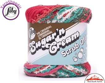 HOLLY JOLLY Lily Scrub Off - 2.6oz | 106yds of Lily Sugar'n Cream 100% Textured Cotton Yarn. Item 10209090038