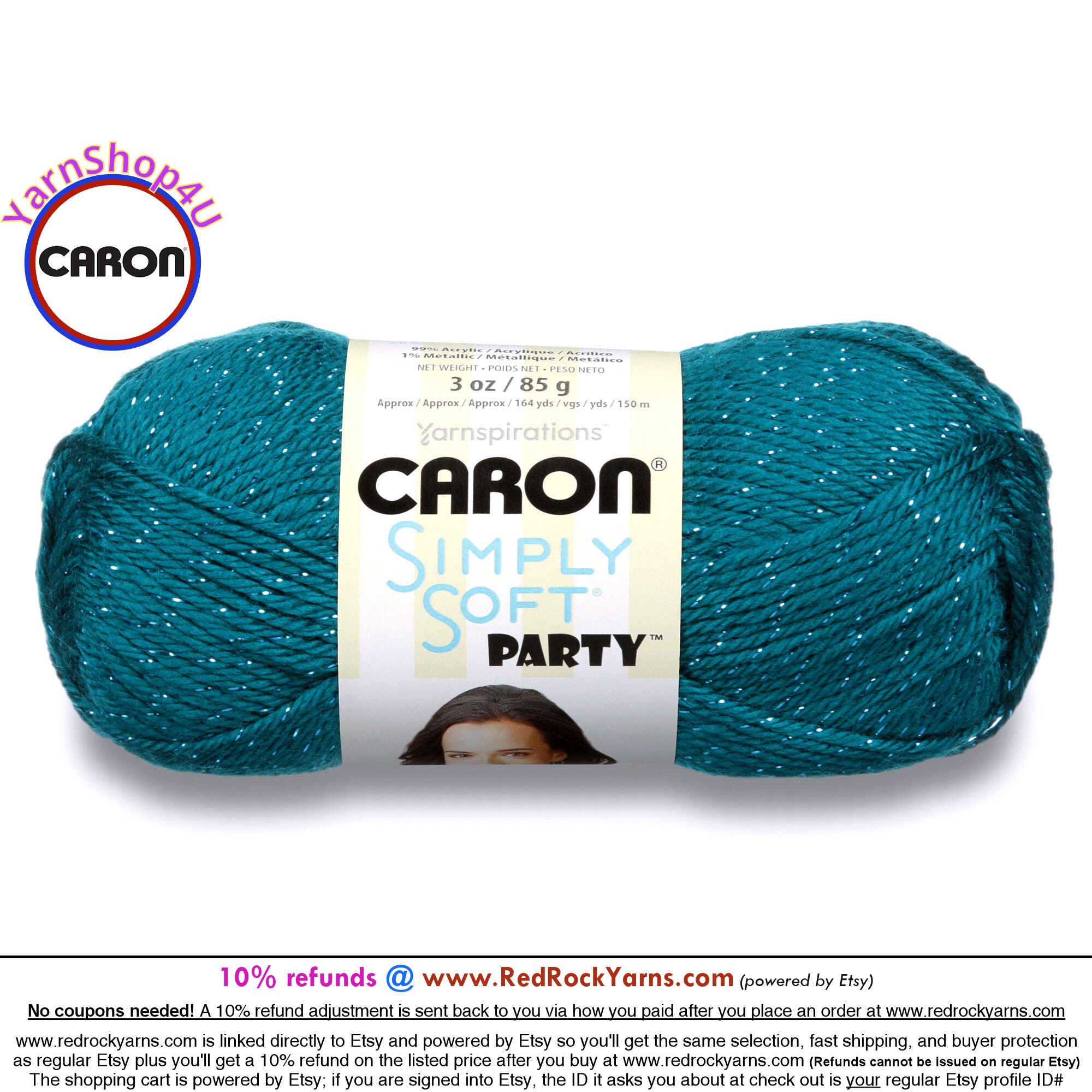 Caron Simply Soft Yarn 6oz/170.1g/315yds/288m plum Wine 