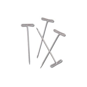 40 count 1.7 Stainless Steel T Pins. for Wet or Steam Blocking they will not stain or rust. USA. LACIS UP15 image 3