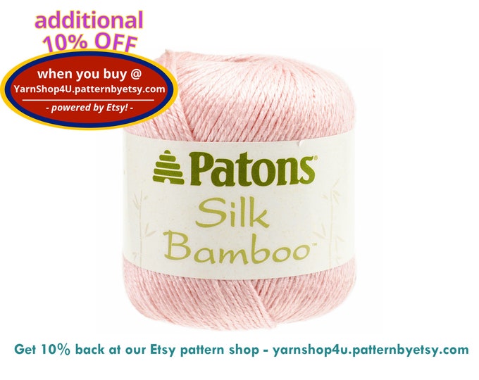 BLUSH Silk Bamboo Yarn by Patons. A DK Lightweight Yarn Made Etsy