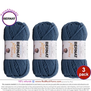  Bulk Buy: Bernat Blanket Yarn (3-Pack) Super Bulky #6 5.3 Ounce  108 Yards Per Skein (Vintage White)