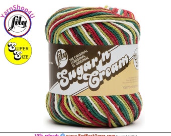 SUMMERFIELD Super Size 3oz | 143yds. 100% Cotton yarn. Original Lily Sugar N Cream. (3 ounces | 143 yards). Color #19985