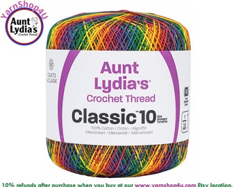 MEXICANA VARIEGATED - Aunt Lydia's Classic 10 Crochet Thread. 300yds. Item #154-0250