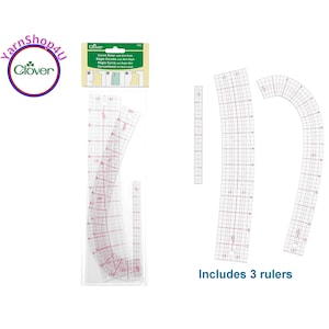 Liquidraw French Curve Set of 4 Rulers Clear Technical Drawing Stencil Templates French Curves Armhole Curve Ruler
