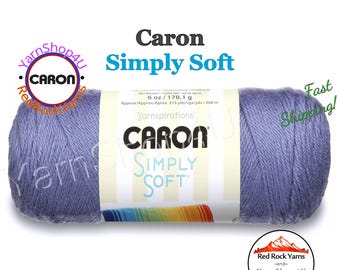 LAVENDER BLUE - Caron Simply Soft 6oz / 315yds (170g / 288m) 100% Acrylic yarn. Item H970039756