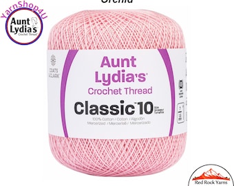 ORCHID PINK - Aunt Lydia's Classic 10 Crochet Thread. 350yds. Item #154-0410