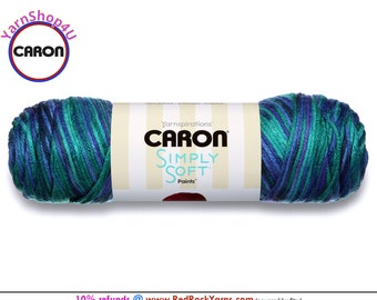 OCEANA - Caron Simply Soft Paints. 5oz / 235yds (141g / 215m) 100% Acrylic yarn. Color #22004