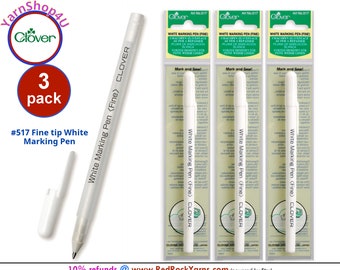 Washable Fabric Markers For Sewing 2-PackWhite