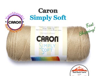 BONE - Caron Simply Soft 6oz / 315yds (170g / 288m) 100% Acrylic yarn. Item H970039703