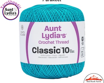 PARAKEET - Aunt Lydia's Classic 10 Crochet Thread. 350yds. Item #154-0451