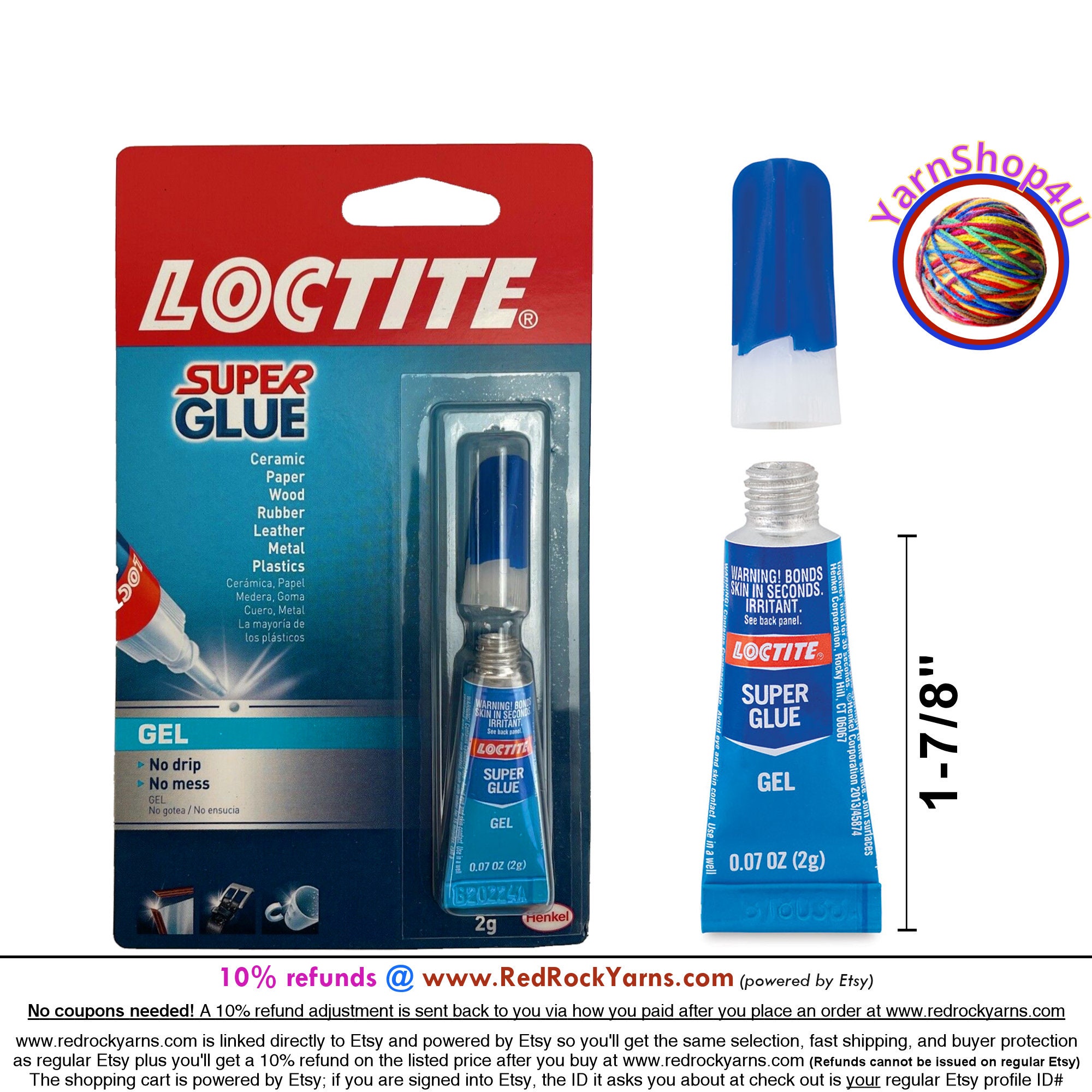 Loctite Super Glue Control Gel - .14 oz pkg