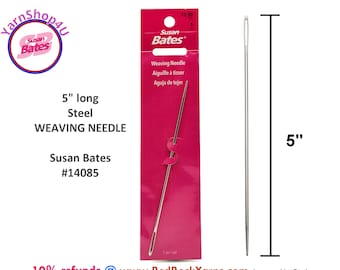 Susan Bates 5" Steel Weaving Needle. 5 inch #16 Tapestry Needle. Good for , silver/steel #14085