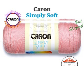 SOFT PINK - Caron Simply Soft 6oz / 315yds (170g / 288m) 100% Acrylic yarn. Item H970039719