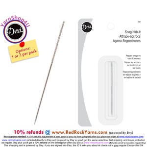 Snag Nab It Dritz Tool by Dritz. (Get 1 pack or 2!) Use to fix snags in knits and wovens. Dritz #618