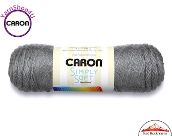 GRAY HEATHER (HEATHER) - Caron Simply Soft Heathers 5oz / 250yds (141g / 228m) 100% Acrylic yarn. Color #9509