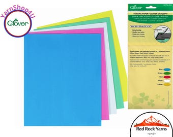 Tracing Paper - "Clover Chacopy" - 5 sheets per package / 5 different colors. #434