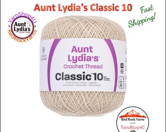 ECRU - Aunt Lydia's Classic 10 Crochet Thread. 400yds. Item #154-0419