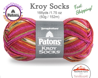 DAD'S JACQUARD - Patons Kroy Socks Yarn is 1.75oz | 166yds Super Fine Weight (1) Sock Yarn. A Blend of 75/25% Wool/Nylon (50g | 152m)
