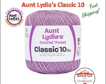 WOOD VIOLET - Aunt Lydia's Classic 10 Crochet Thread. 350yds. Item #154-0495