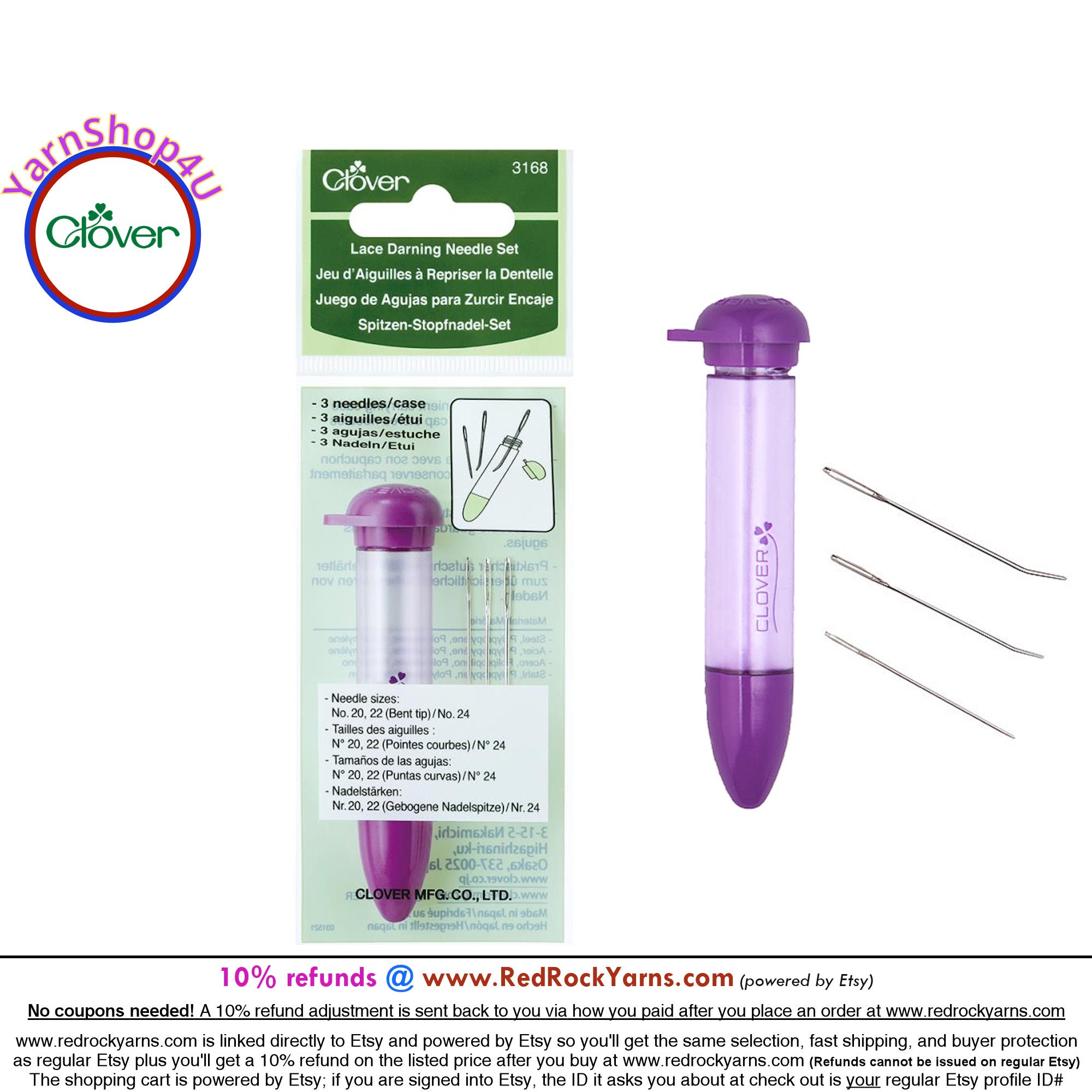 Clover Lace Darning Needle Set