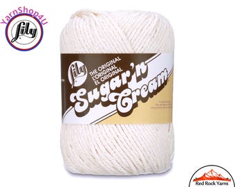 ECRU - 2.5oz | 120yd The Original Lily Sugar N Cream 100% Cotton Yarn (2.5 ounce / 120 yards)