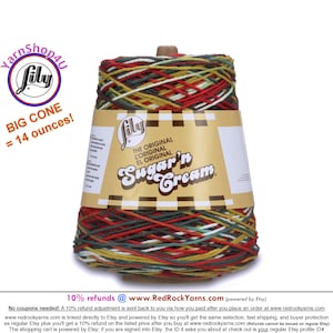 SUMMERFIELD OMBRE - 14oz | 674 yards Cone. Lily Sugar N Cream Cotton yarn. 100% cotton. Item# 10300202715