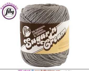 OVERCAST - 2.5oz | 120yd The Original Lily Sugar N Cream 100% Cotton Yarn (2.5 ounce / 120 yards)