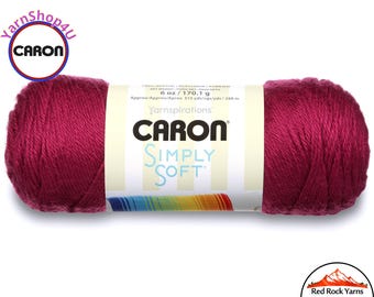 FUCHSIA - Caron Simply Soft 6oz / 315yds (170g / 288m) 100% Acrylic yarn. Item H970039764