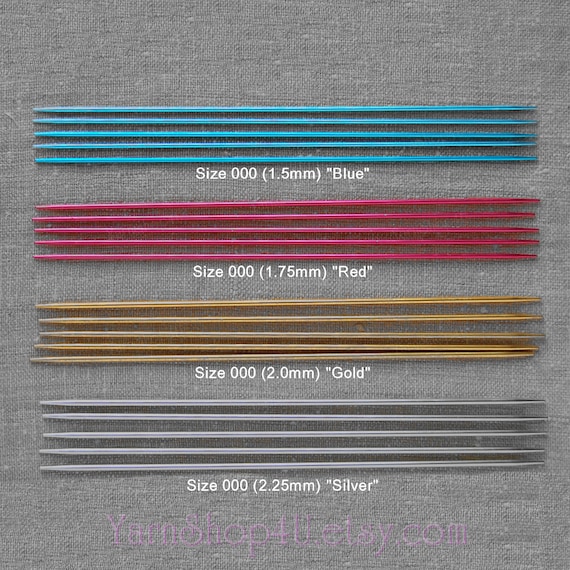 Susan Bates DPN Sock Set, 4 Sizes (5 Needles per Size). Aluminum