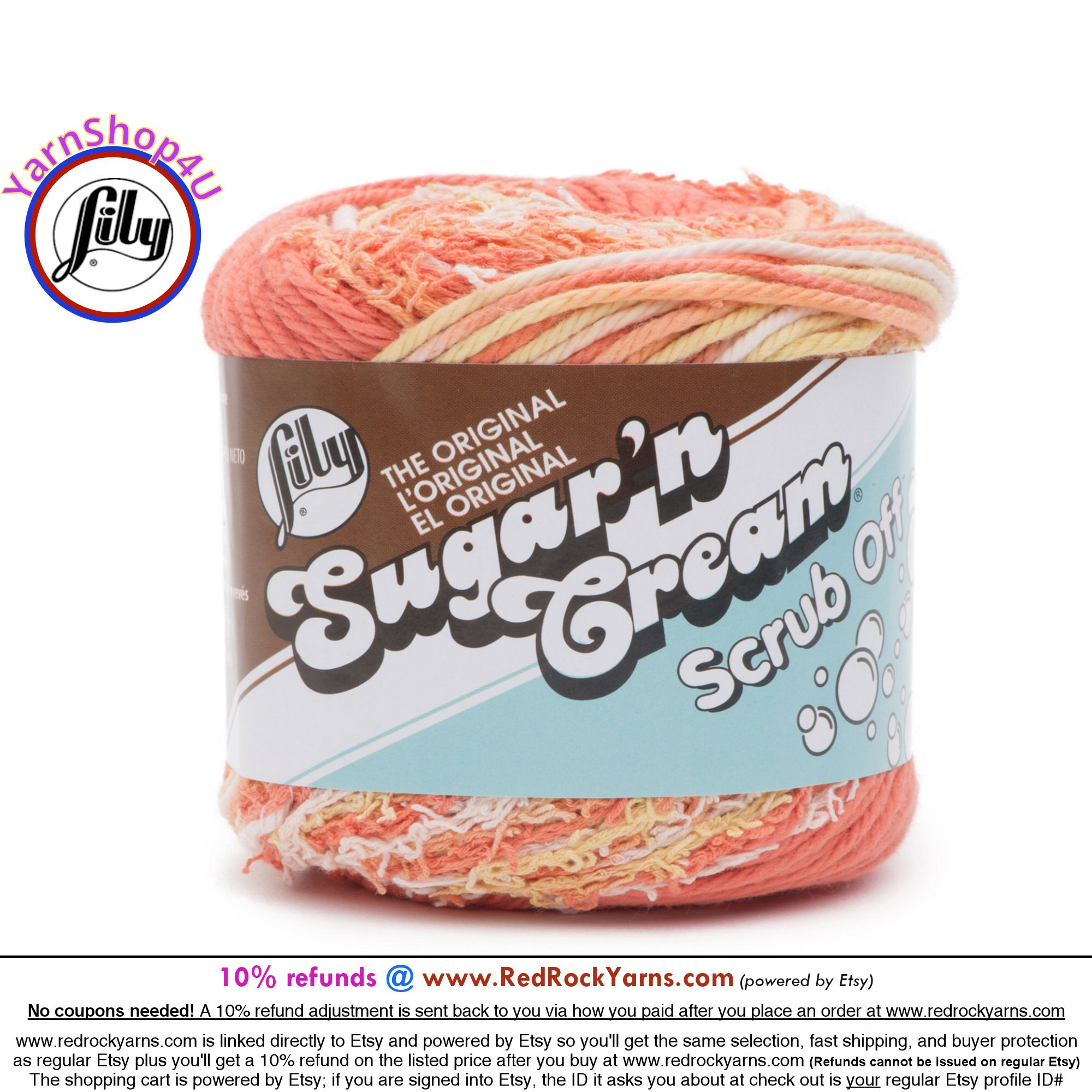 pack Of 3) Lily Sugar'n Cream Yarn - Solids-black : Target