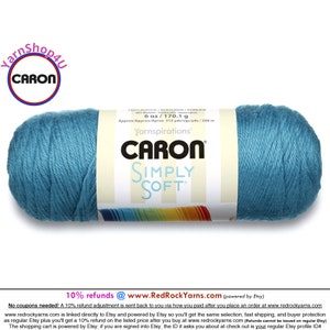 COBALT BLUE - Caron Simply Soft 6oz / 315yds (170g / 288m) 100% Acrylic yarn. Item H970039784