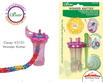 Clover Wonder Knitter - Use with yarn, embroidery floss, and even wire! SKU 3101