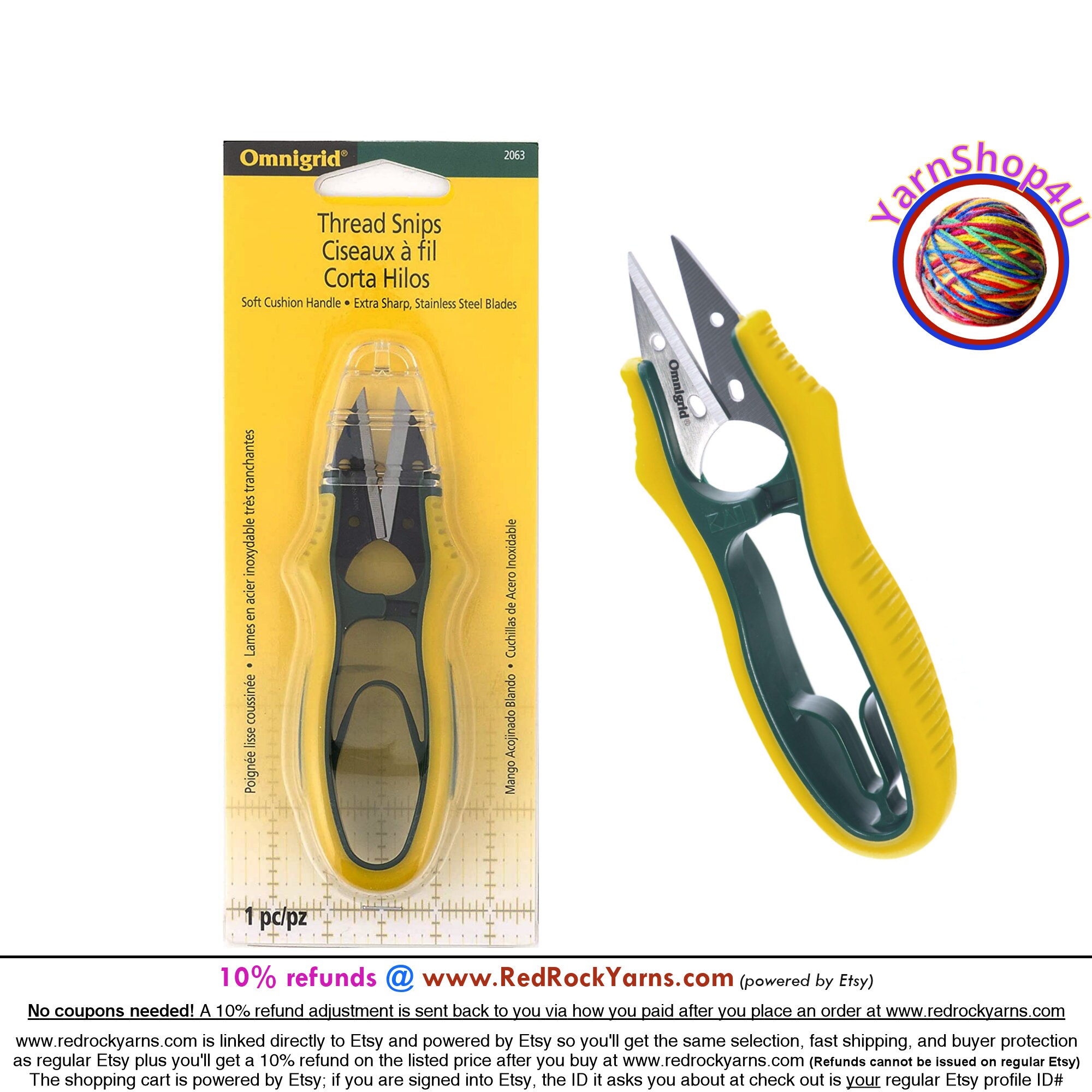 4 1/2 Thread Snips Embroidery Scissors Stainless Steel 