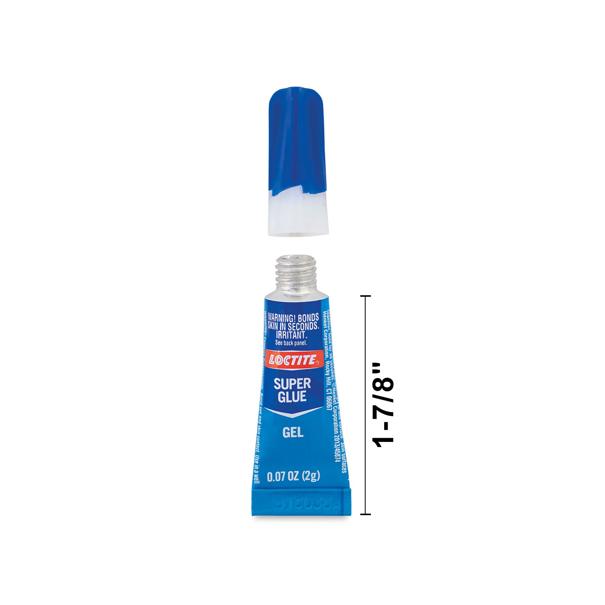 LOCKTITE Super Glue Gel .07 OZ 2g No Drip. No Mess. Ceramic, Paper