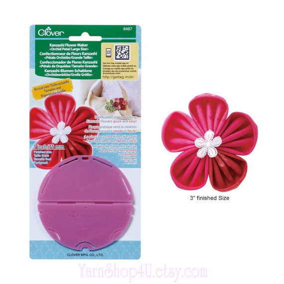 Clover Large Round Petal Kanzashi Flower Maker Pk For Crafts Flower Making Tool