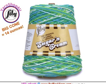 EMERALD ENERGY - 14oz | 674 yards Cone. Lily Sugar N Cream Cotton yarn. 100% cotton. Item 10300202223