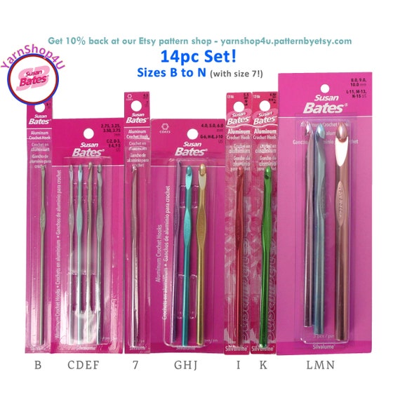 Crochet Craft Supplies & Tools Crochet Hooks Assorted single aluminum